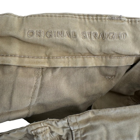 American‎ Eagle Mens Dark Original Straight Khaki Pants Size: 32x34 - Picture 5 of 11